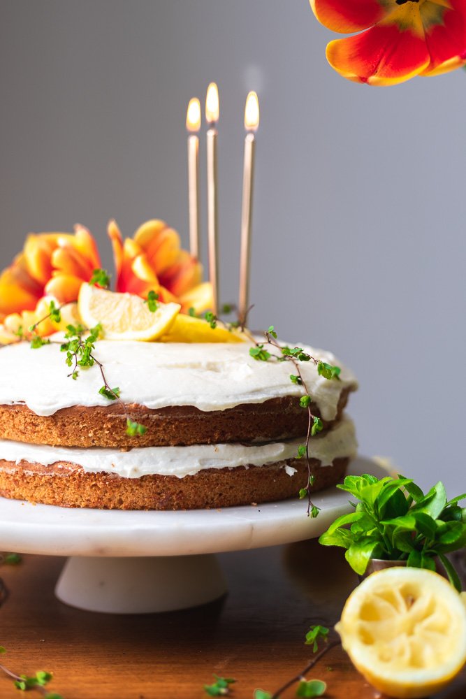 Vegan Valentine's Day Dessert Recipes. Lemon Cake