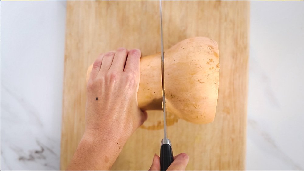 comment couper une courge au beurre instructions étape par étape