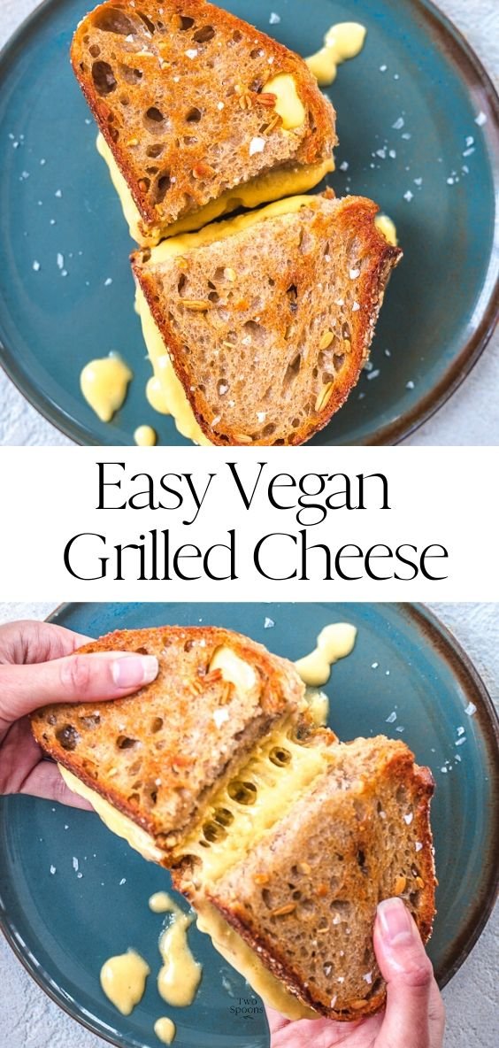 Pin it! How to make vegan grilled cheese